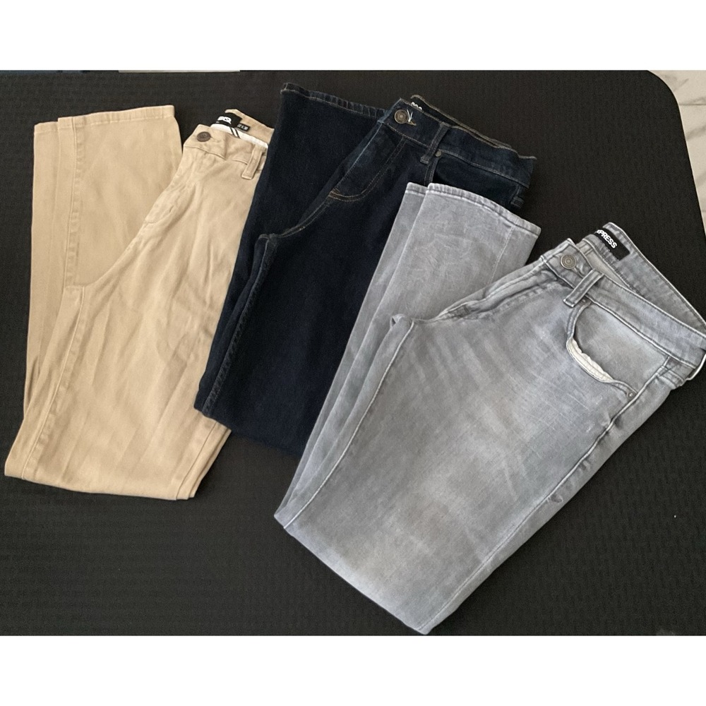 Express RSQ Jeans Lot Of 3 Mens 31x30 Multicolor Skinny Slim Stretch Denim Pants